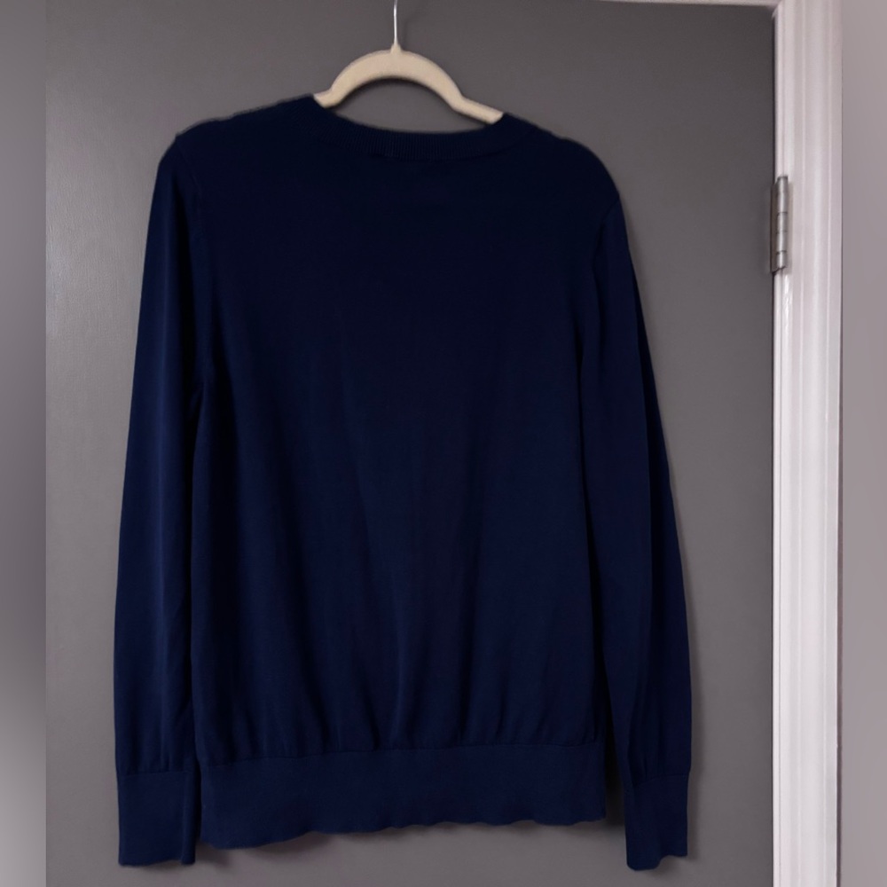 Vineyard Vines Deep Blue V-Neck Sweater - Picture 2 of 3